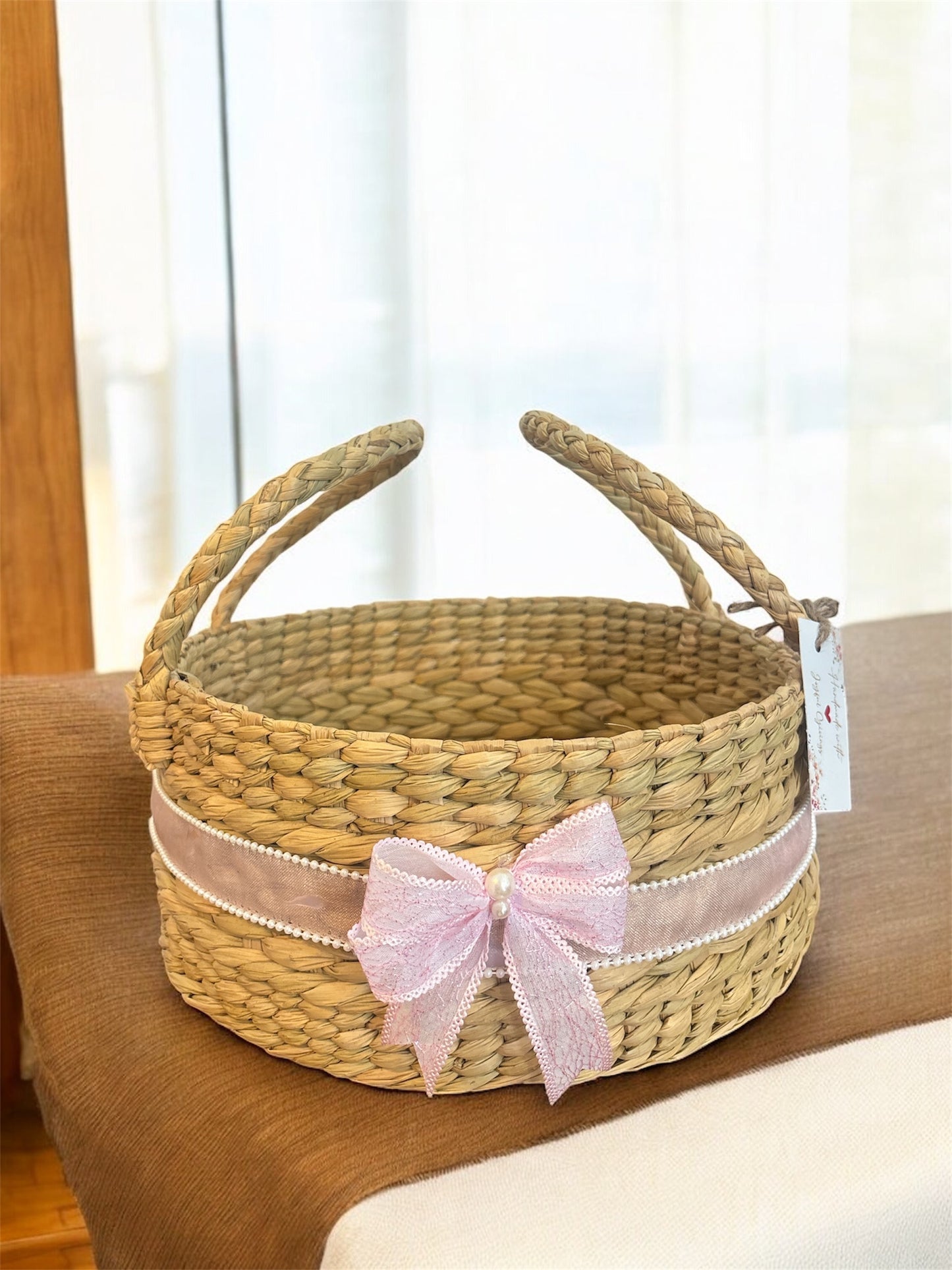 Seagrass Round Handle Basket
