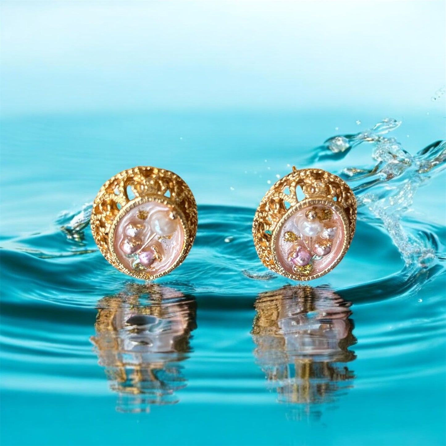 Empress Pearl Crest Earrings