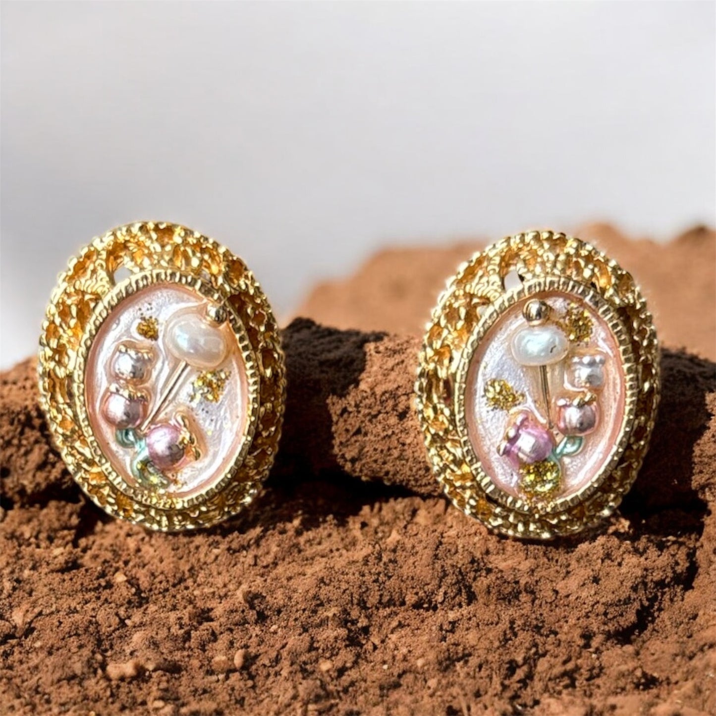 Empress Pearl Crest Earrings