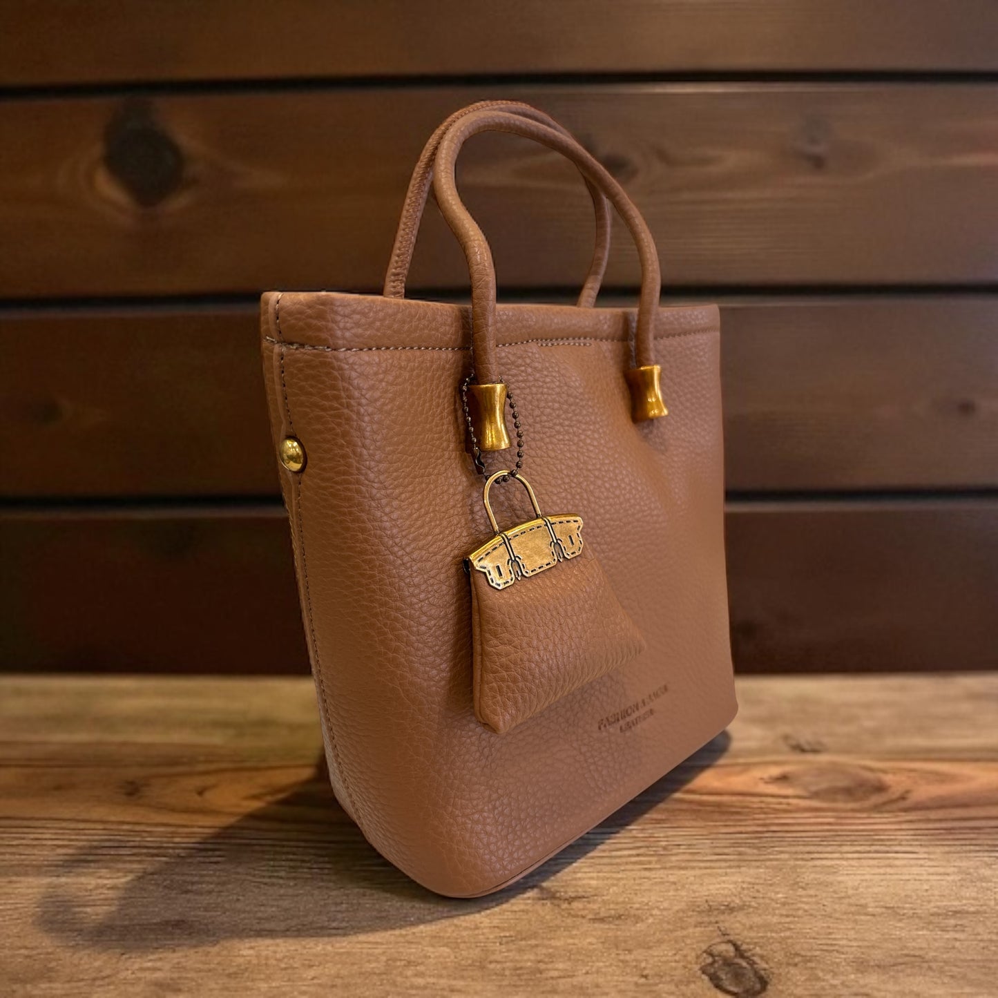Classic Tan Pebble Leather Tote
