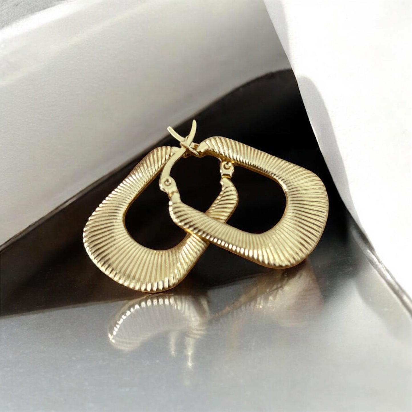 Golden Mirage Hoops