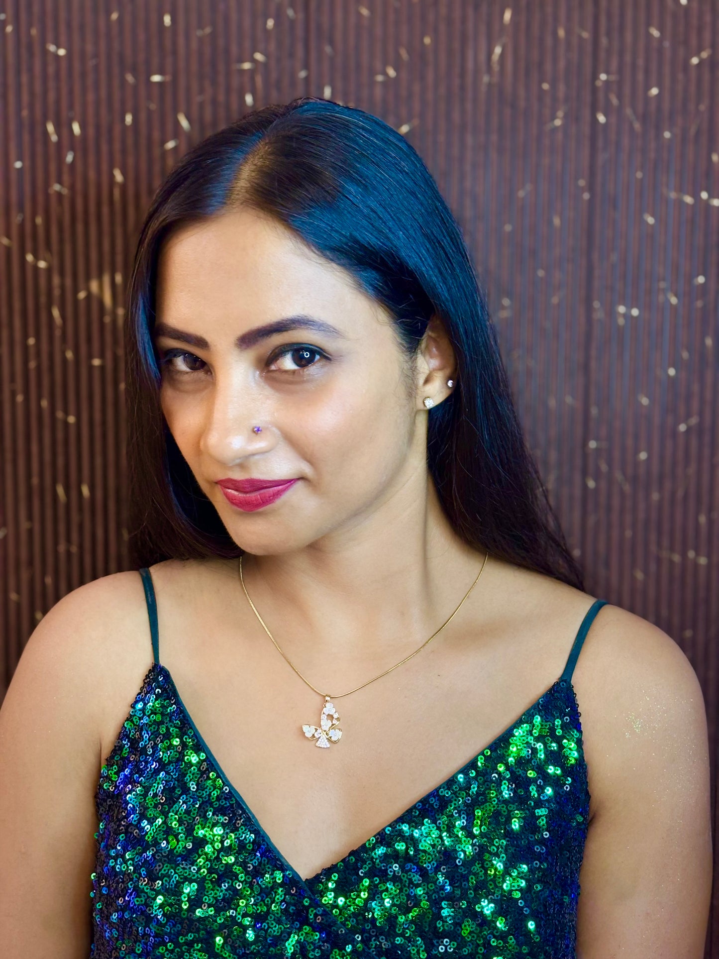 Golden Orchid Necklace