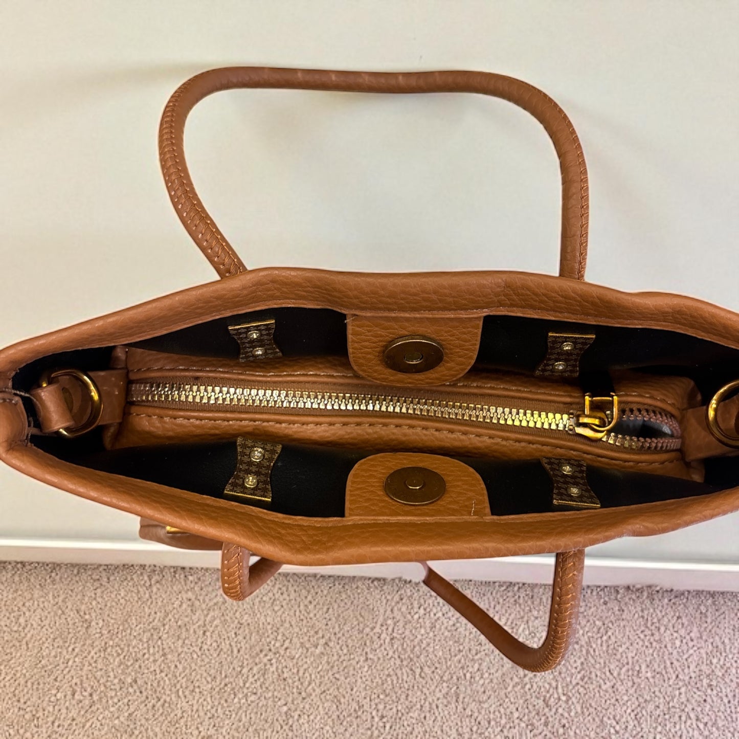 Classic Tan Pebble Leather Tote
