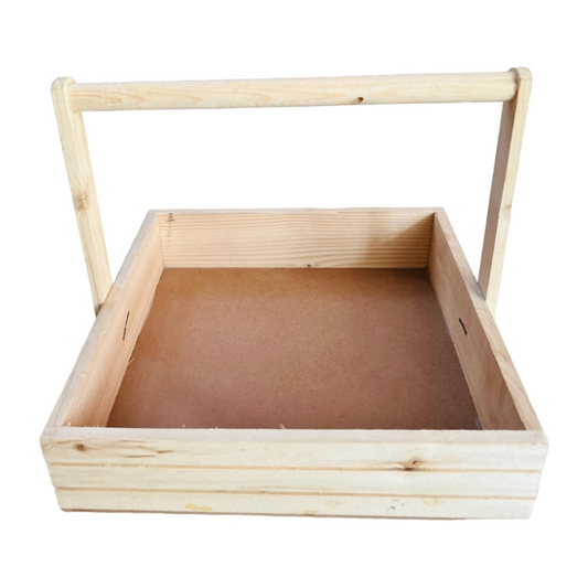 Pine Wood 4 Jar Basket (10*10*2.5)- Set of 20 Baskets