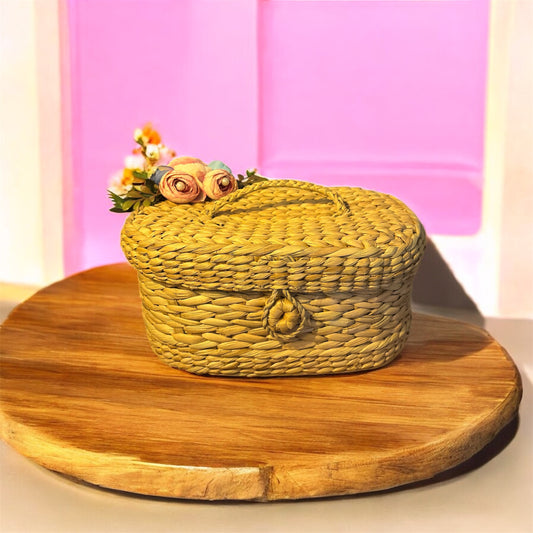 Natural Lid Organizer Box