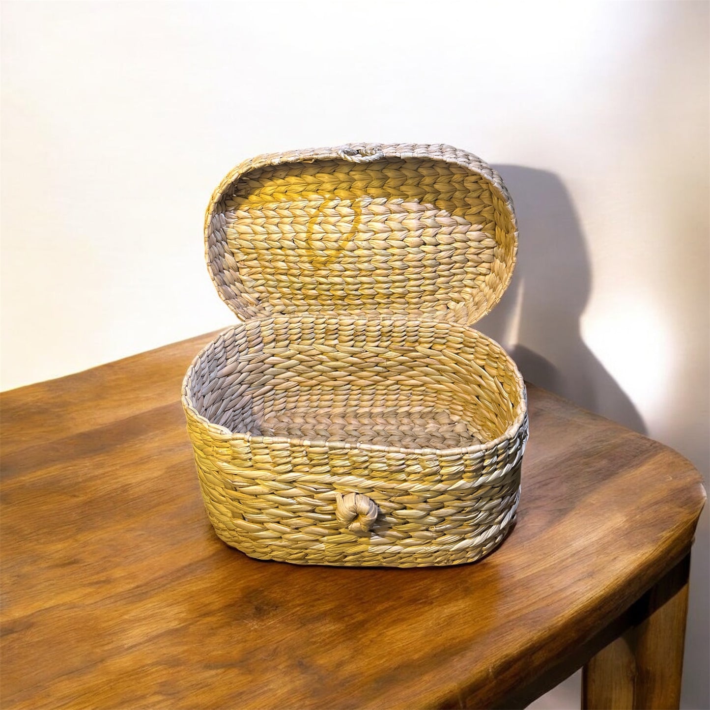 Natural Lid Organizer Box