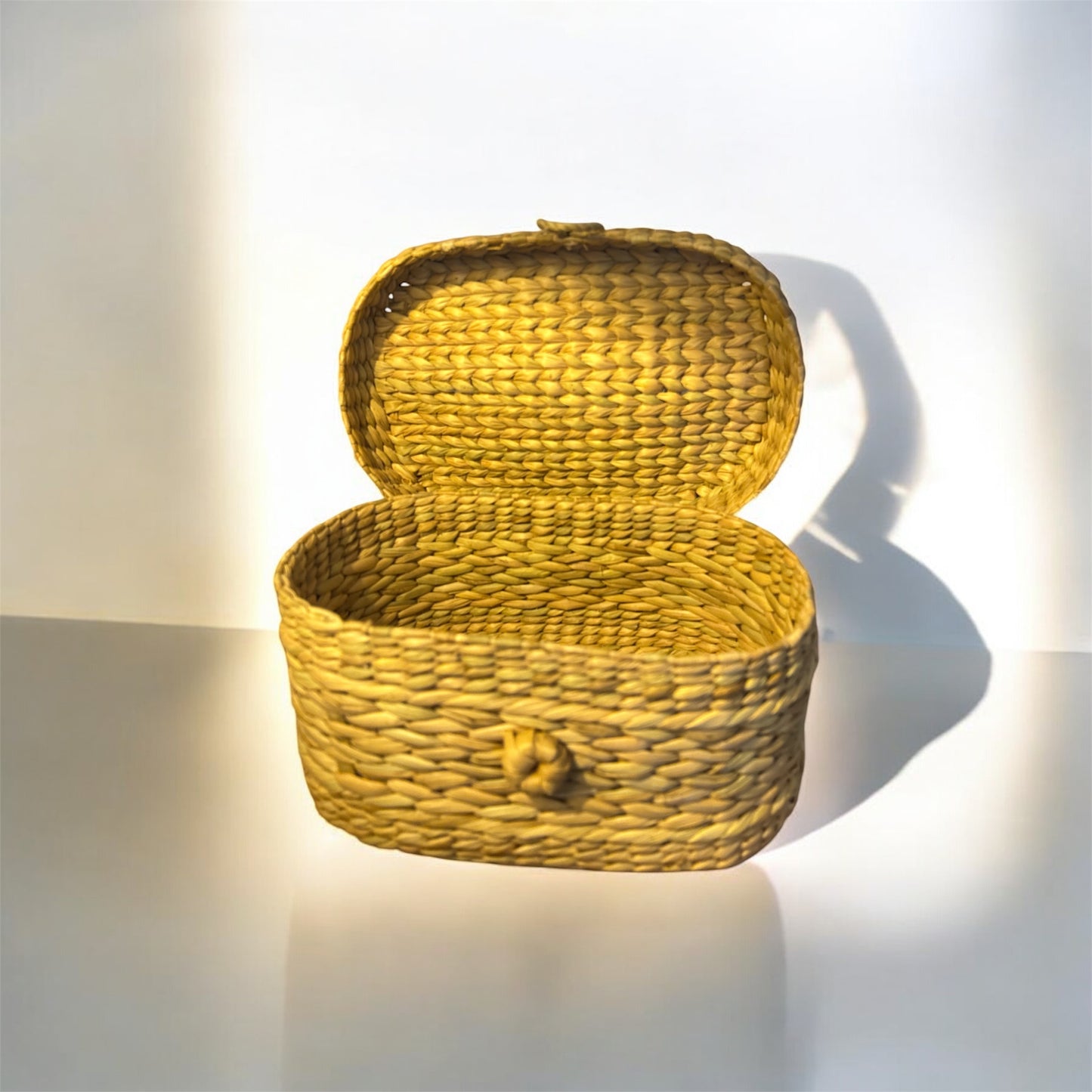 Natural Lid Organizer Box