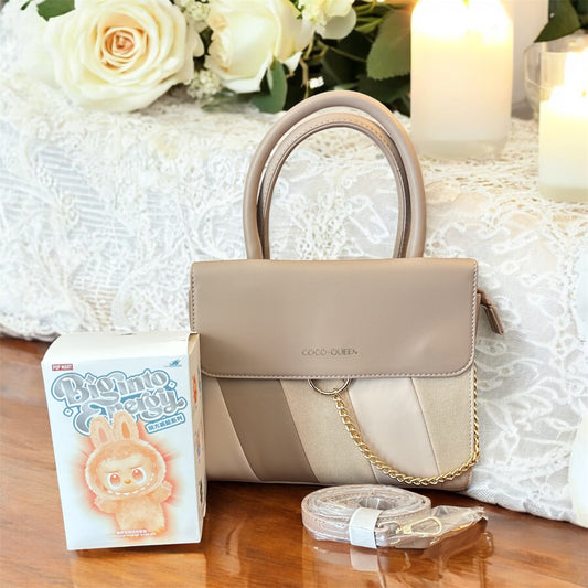 Beige Belle Labubu Charm Bag