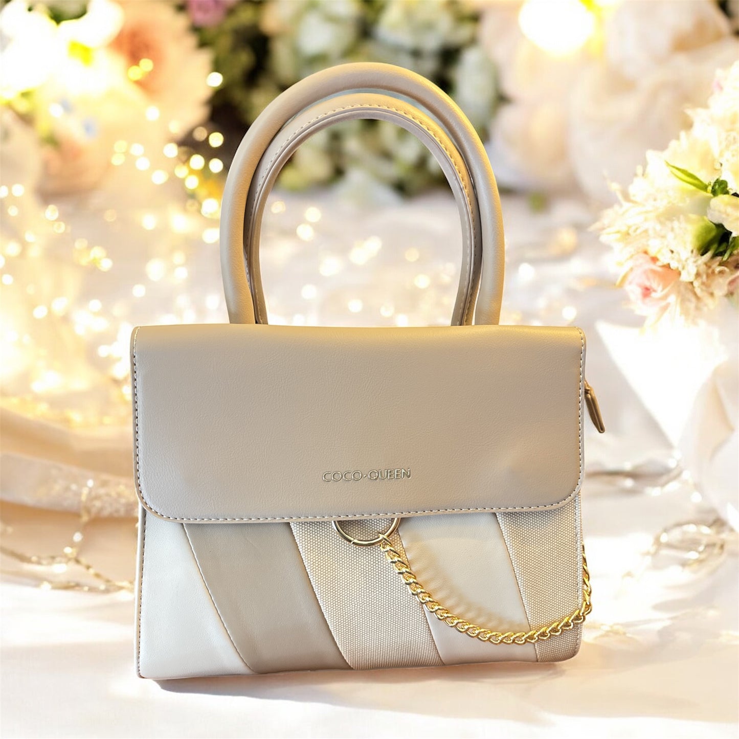Beige Belle Labubu Charm Bag