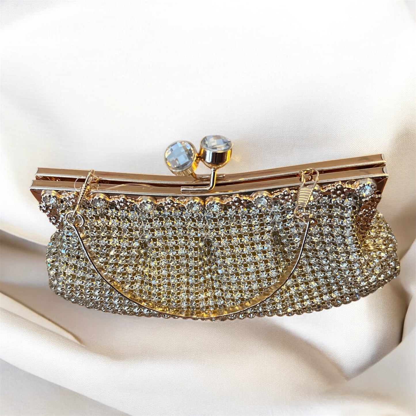 Golden Glimmer Luxe Clutch