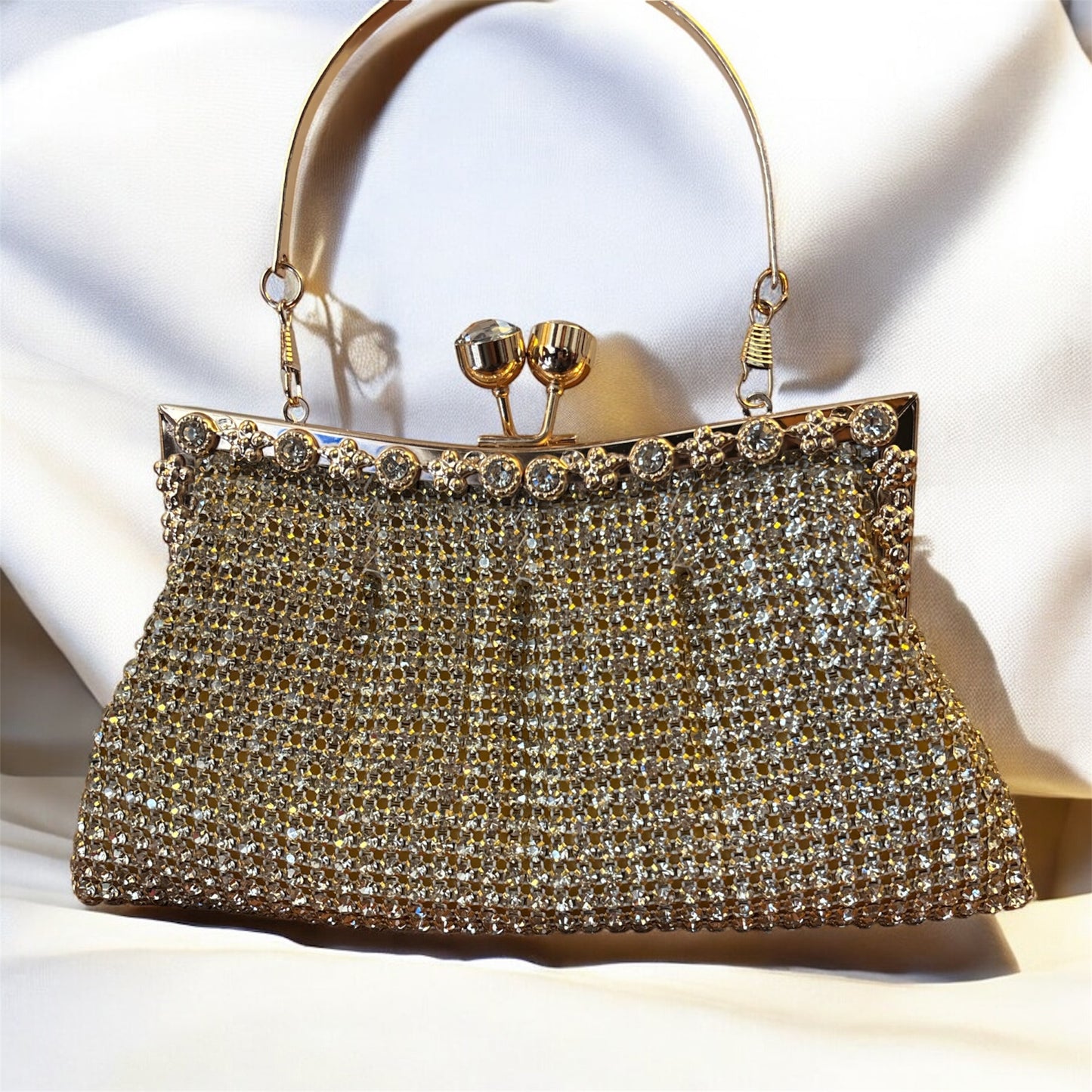 Golden Glimmer Luxe Clutch