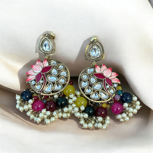 Rangriti Multicolor Charm Earrings with Keepsake Box