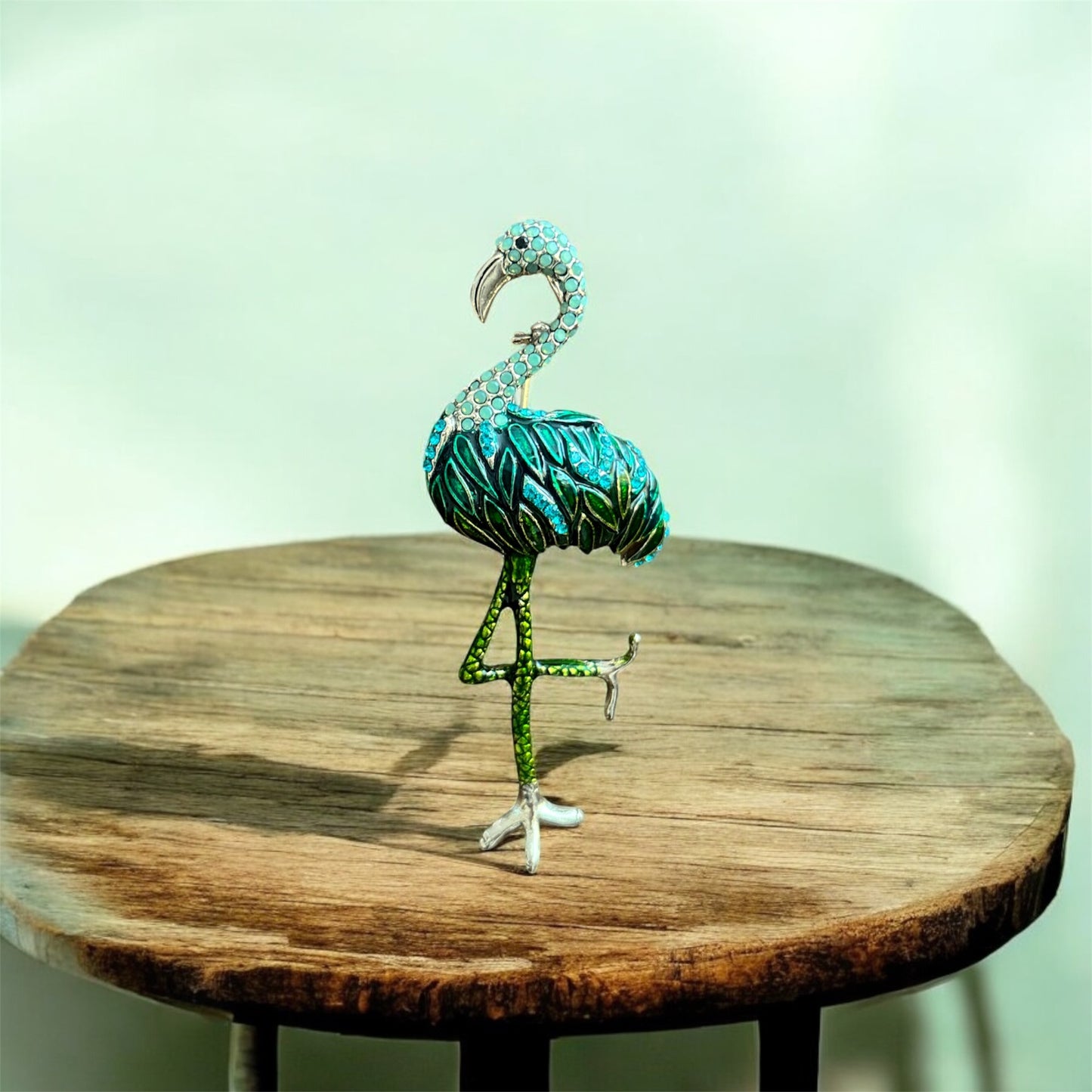 Tropical Elegance Flamingo Brooch