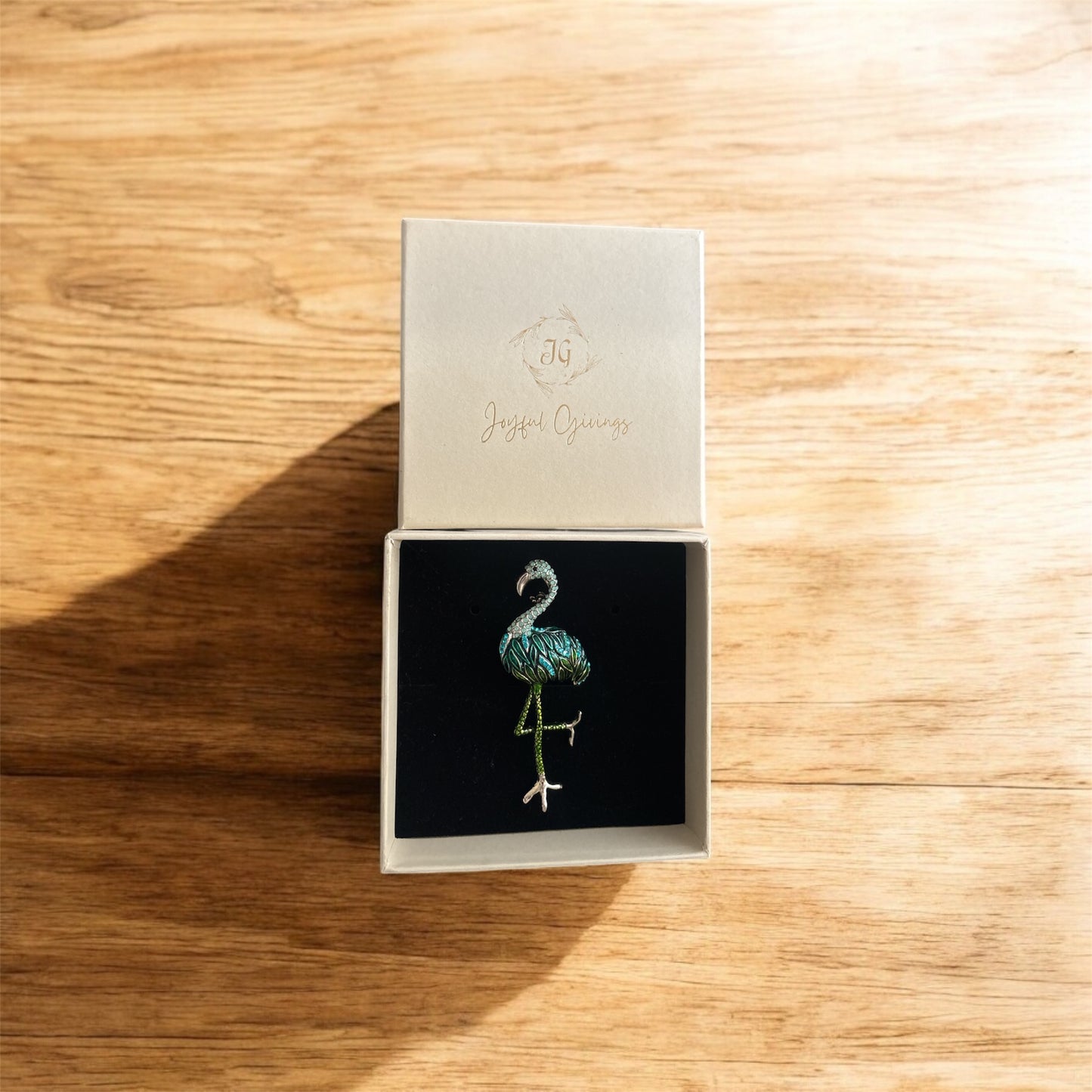 Tropical Elegance Flamingo Brooch